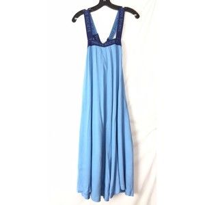 Thrive Societe Women’s Dress A-Line Sack Midi Oversized Adjustable Straps Size S